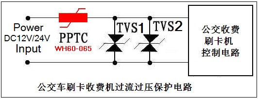 PPTC在公交刷卡机中的过流保护